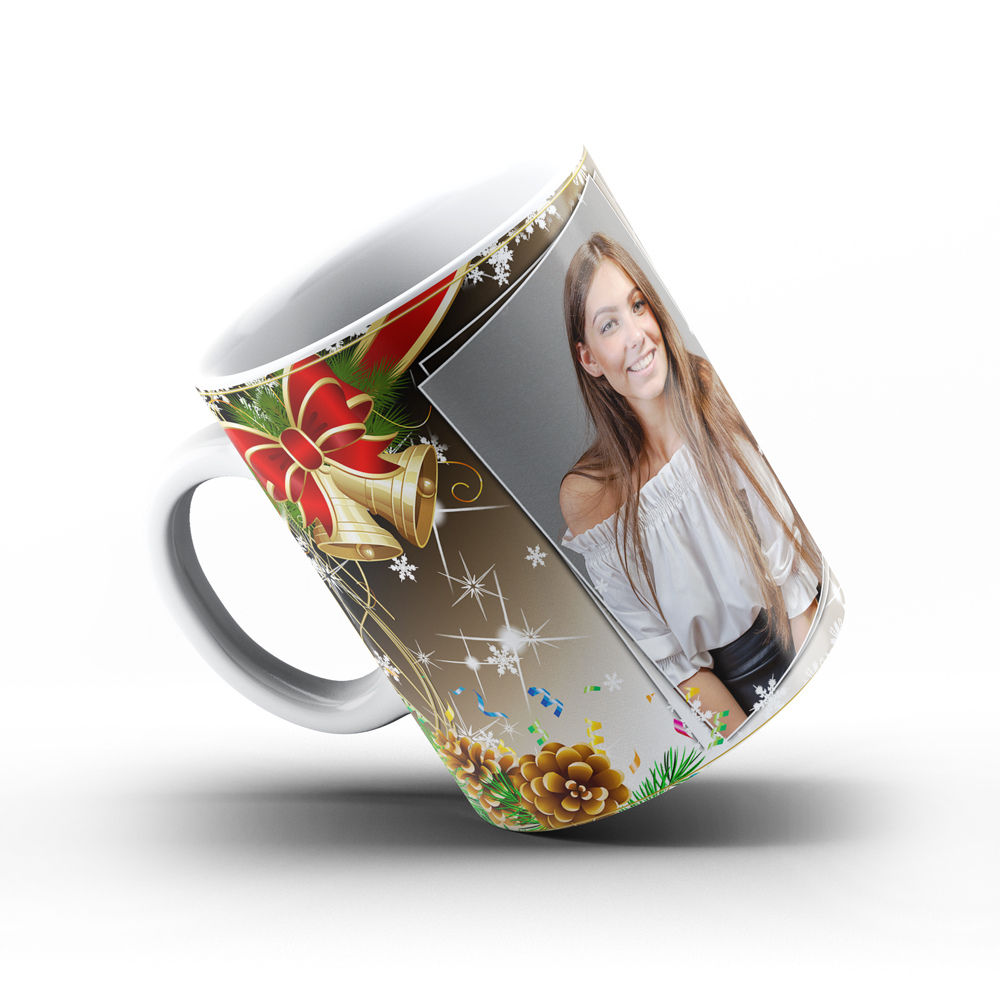 Коледна керамична чаша