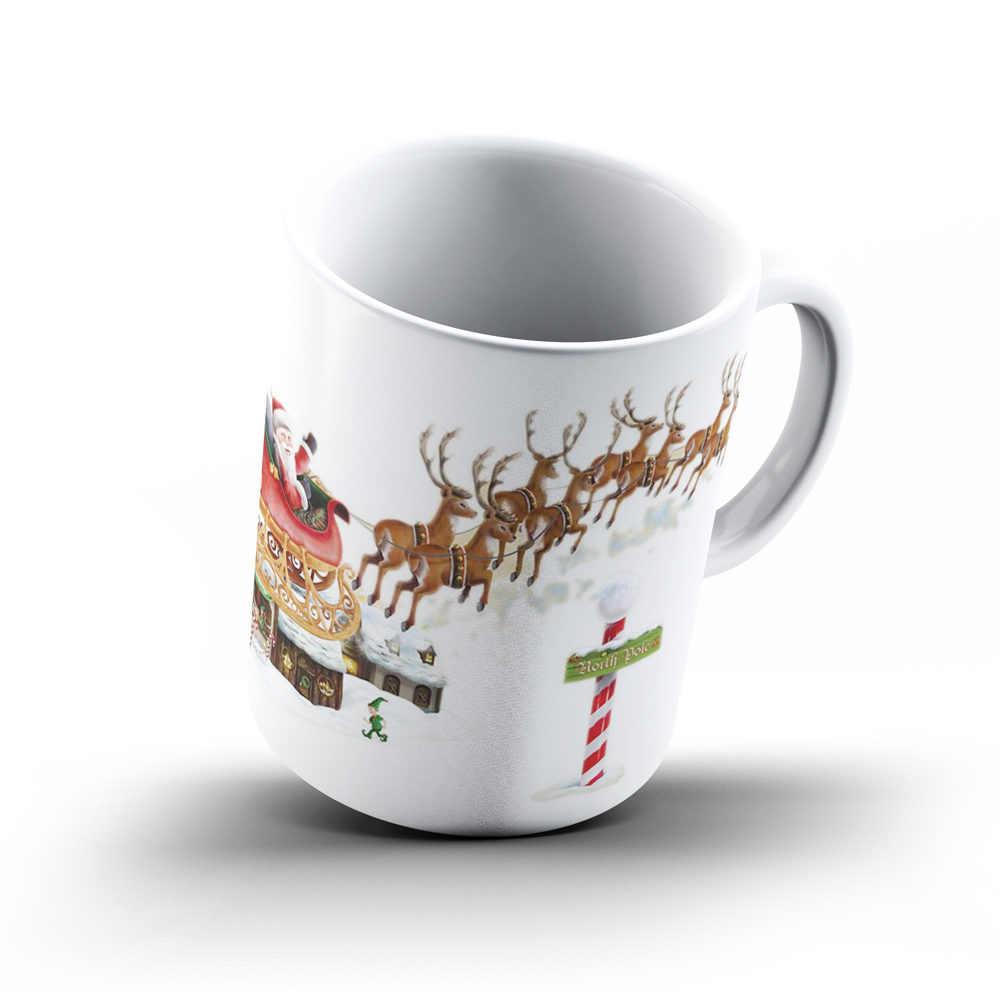Коледна керамична чаша - Image 2
