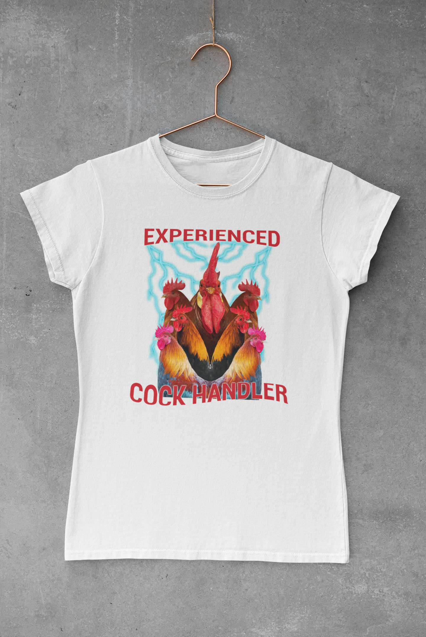 Тениска "Experienced cock handler"