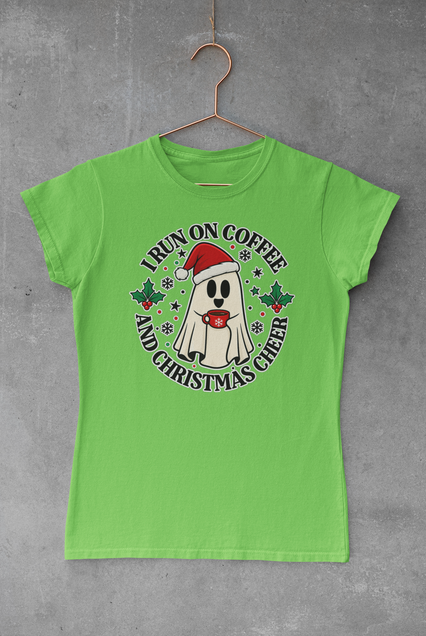 Тениска I Run on Coffee and Christmas Cheer - Image 2