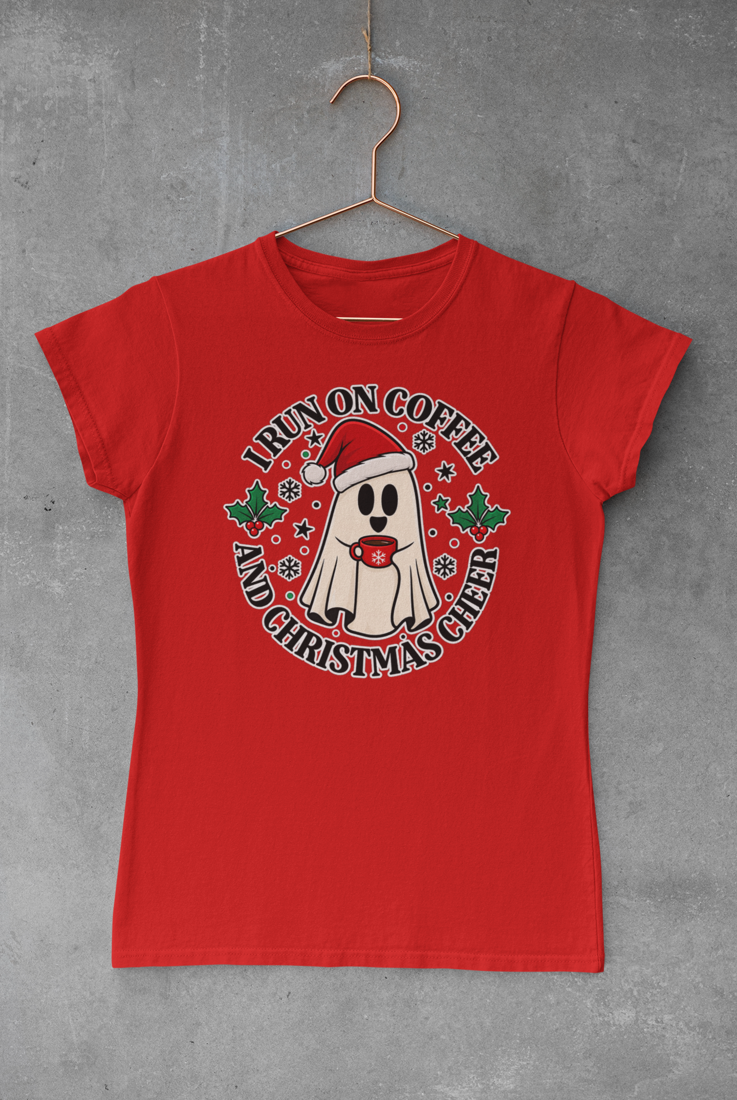 Тениска I Run on Coffee and Christmas Cheer - Image 6