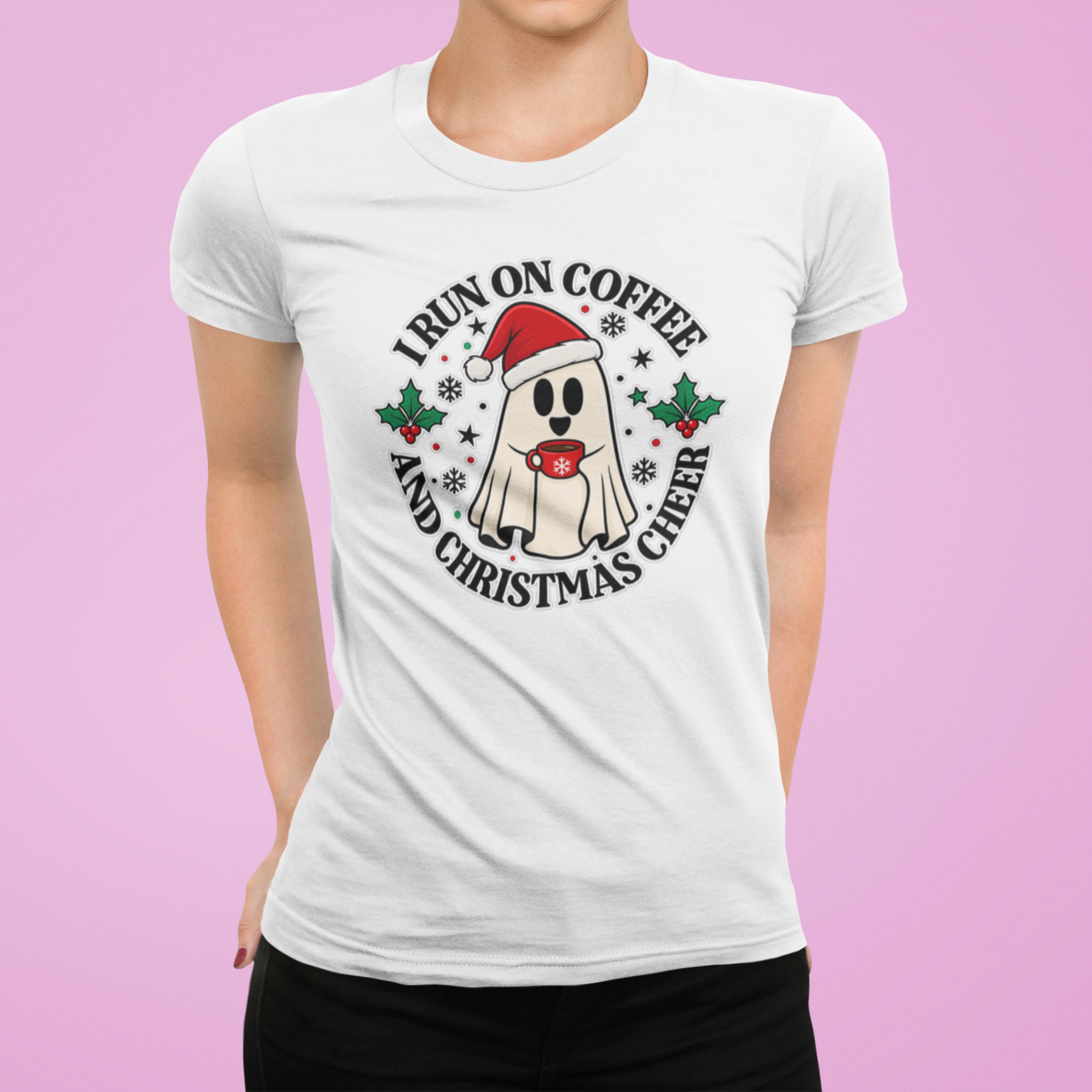 Тениска I Run on Coffee and Christmas Cheer - Image 7