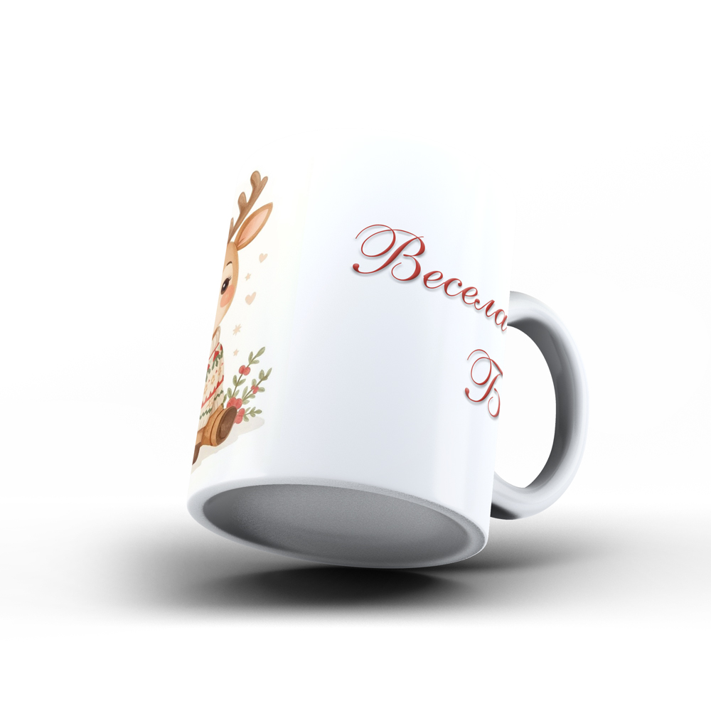 Коледна керамична чаша „Весела Коледа, Бабо!“ - Image 2