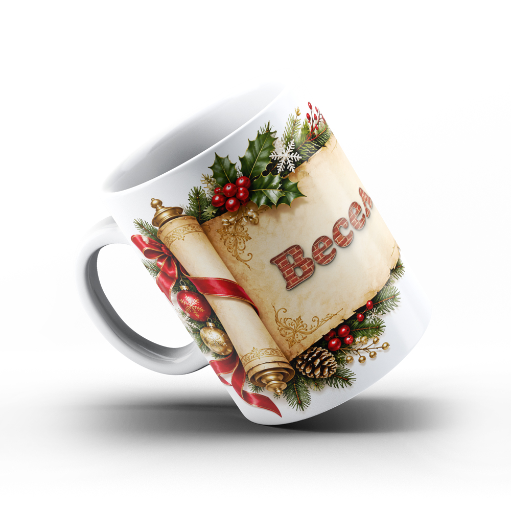 Коледна керамична чаша „Весела Коледа“