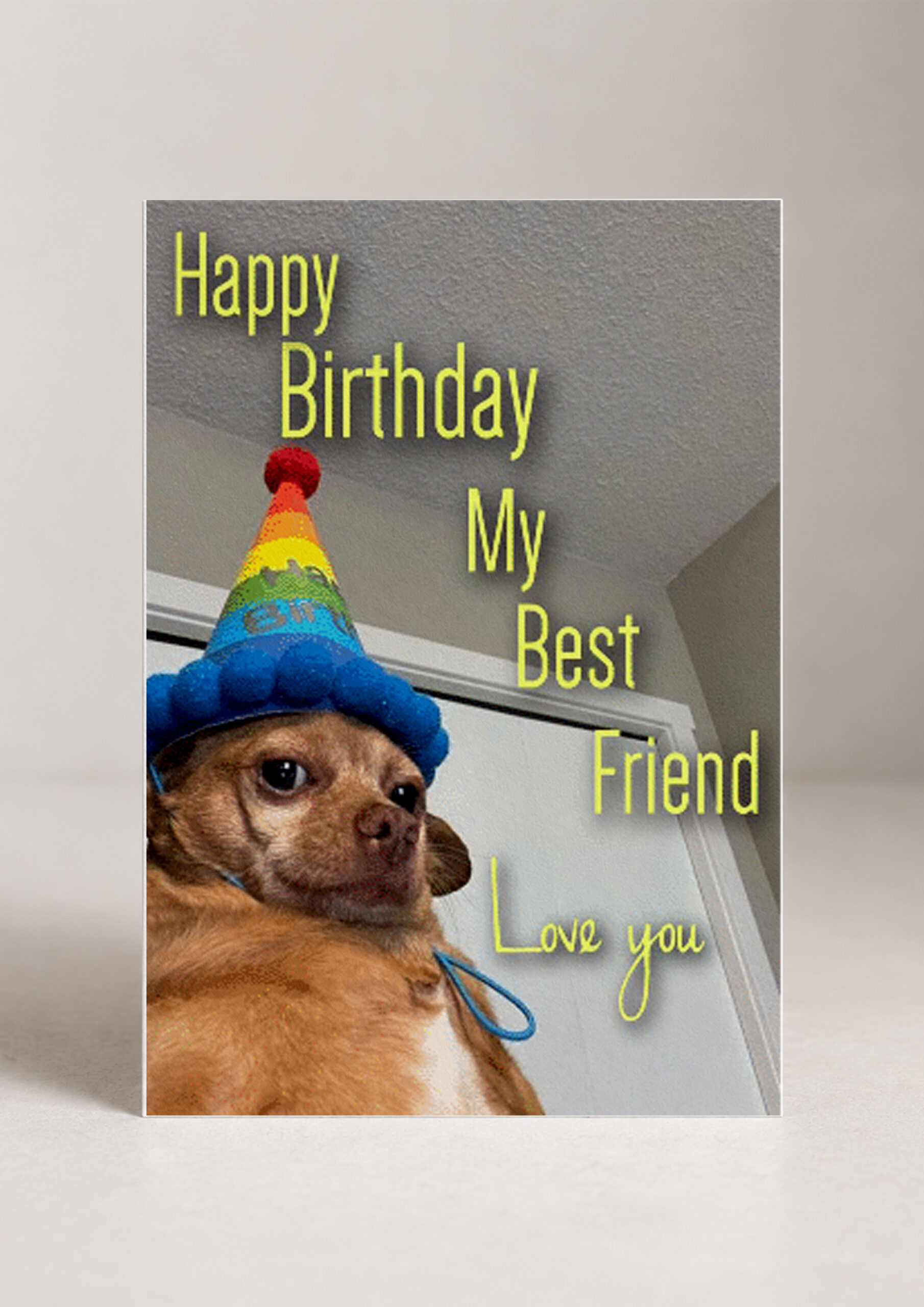 Картичка „Happy birthday my best friend"